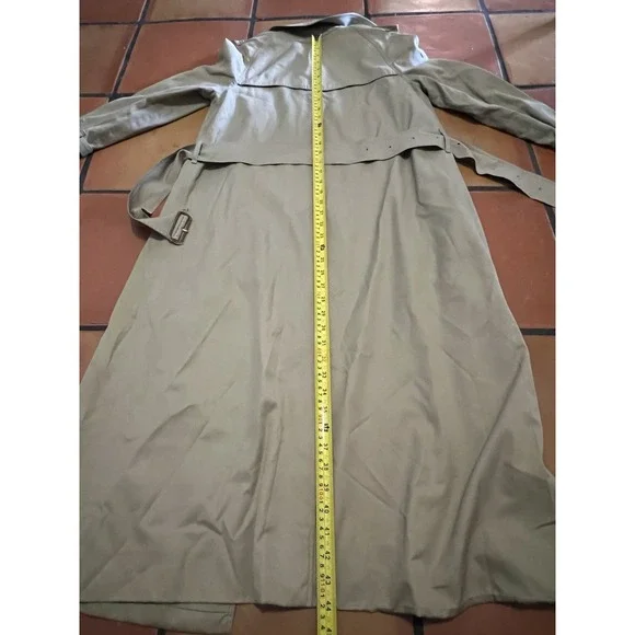 Vintage Burberrys Women's Trench Coat Made in England Nova Check Small - Picture 8 of 9